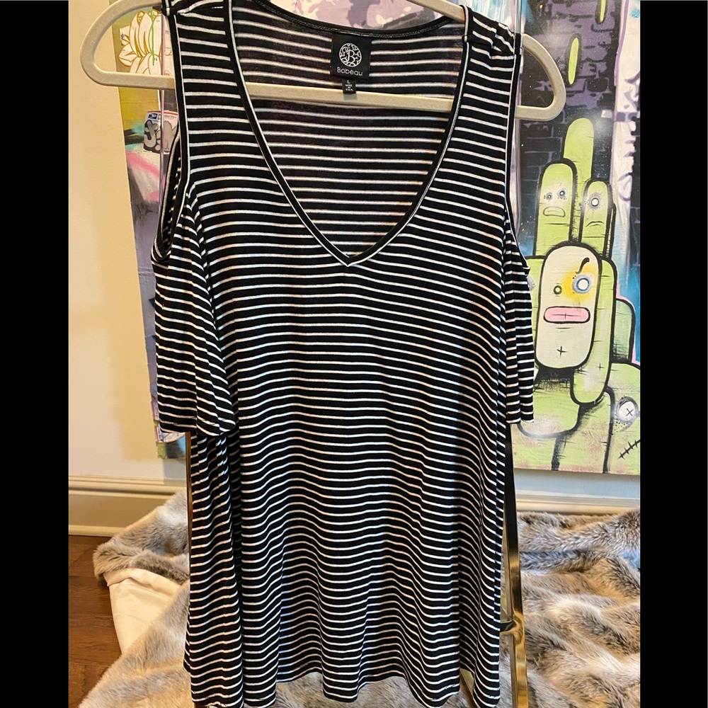 Black and White Stripped Top